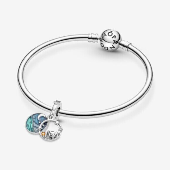 Pandora Camping Night Sky Double Dangle Charm - Picture 4 of 5